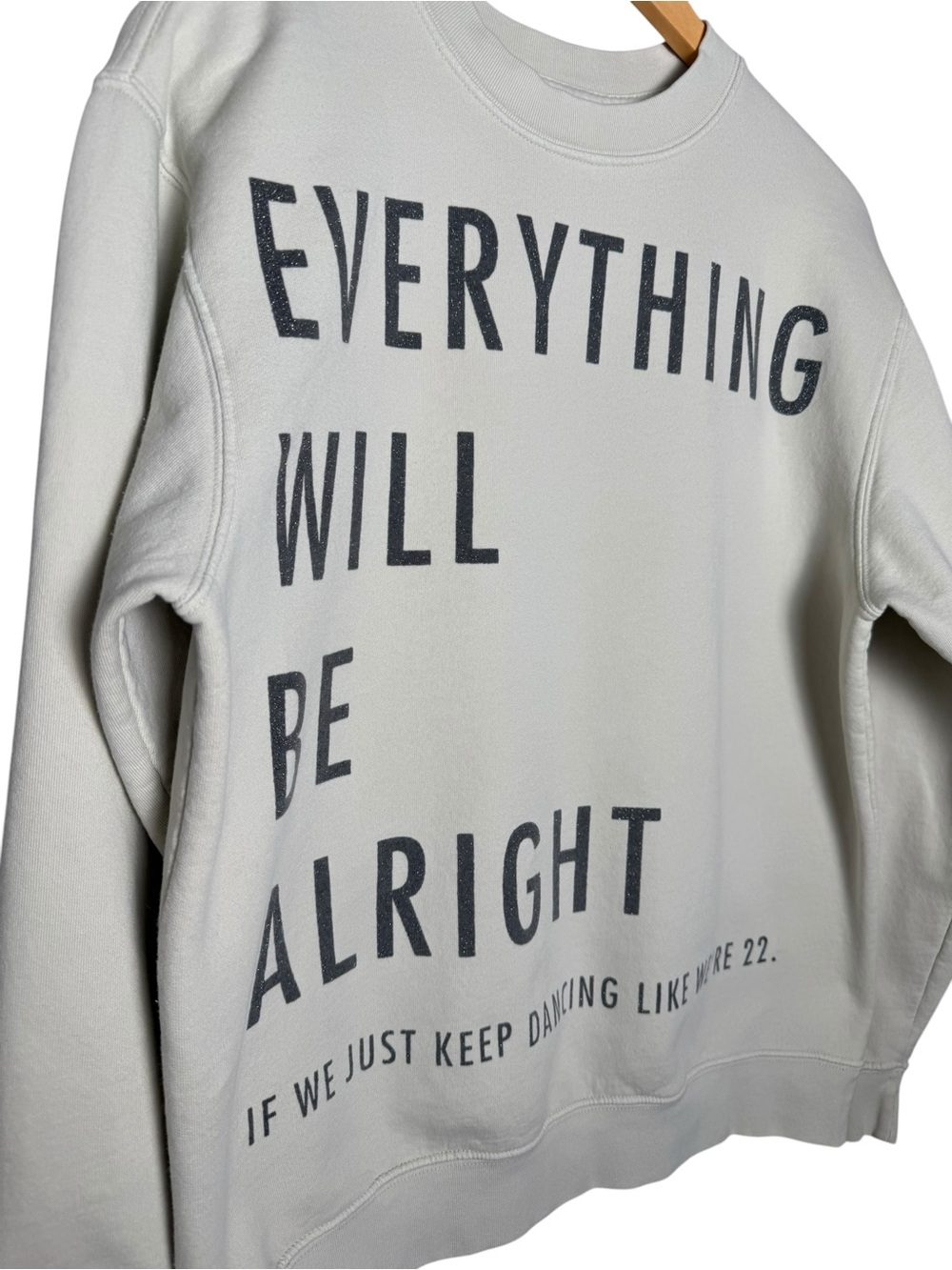 Taylor Swift Everything Will Be Alright Crewneck Sweatshirt Size Medium View 3